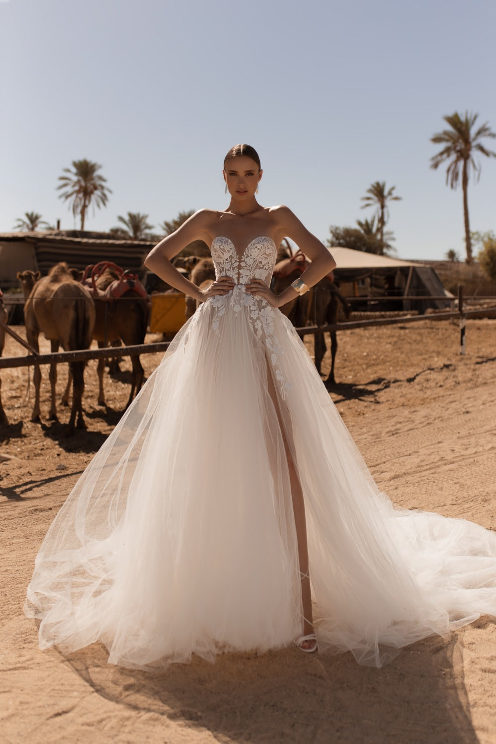 Daphne #MB24-21 with Bolero – Julie Vino Mimosa Wedding Dress