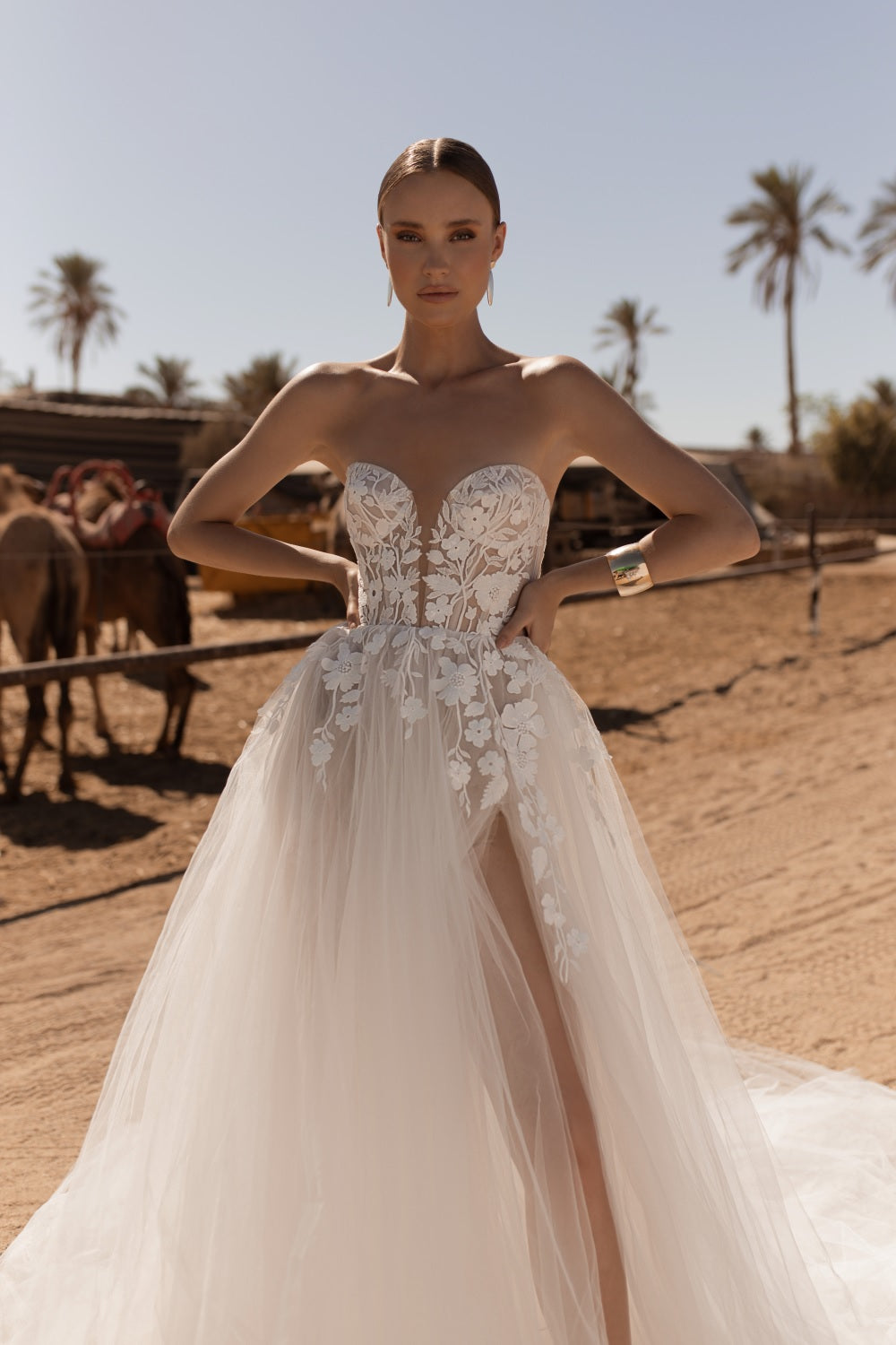 Daphne #MB24-21 with Bolero – Julie Vino Mimosa Wedding Dress