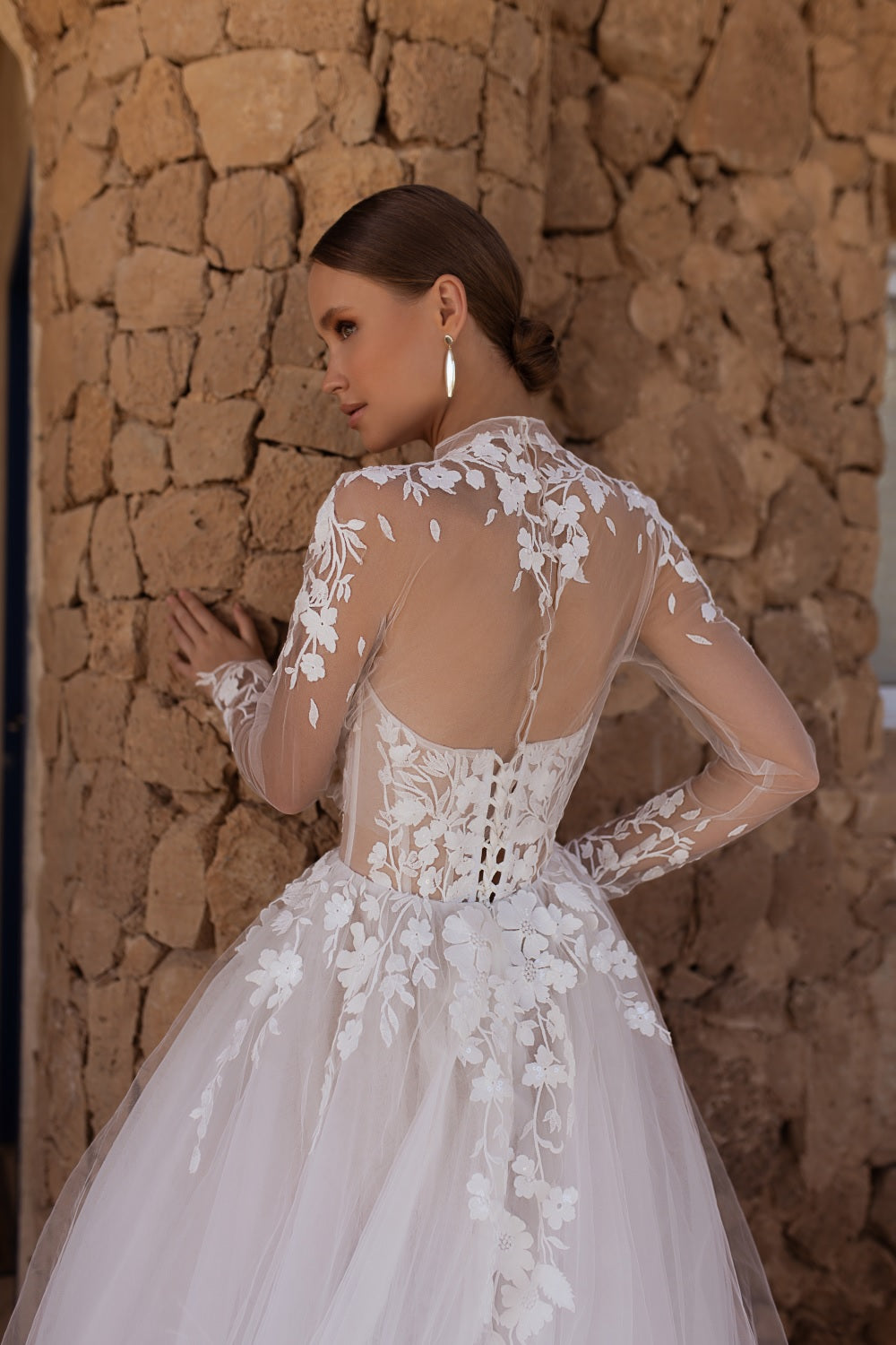 Daphne #MB24-21 with Bolero – Julie Vino Mimosa Wedding Dress